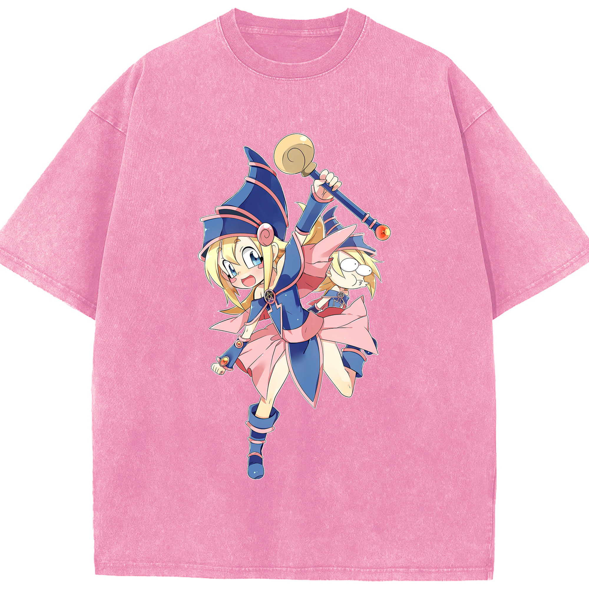（画像用） 遊☆戯☆王 Yu-Gi-Oh! 綿100% ヴィンテージ風 半袖Tシャツ（フロントプリント）